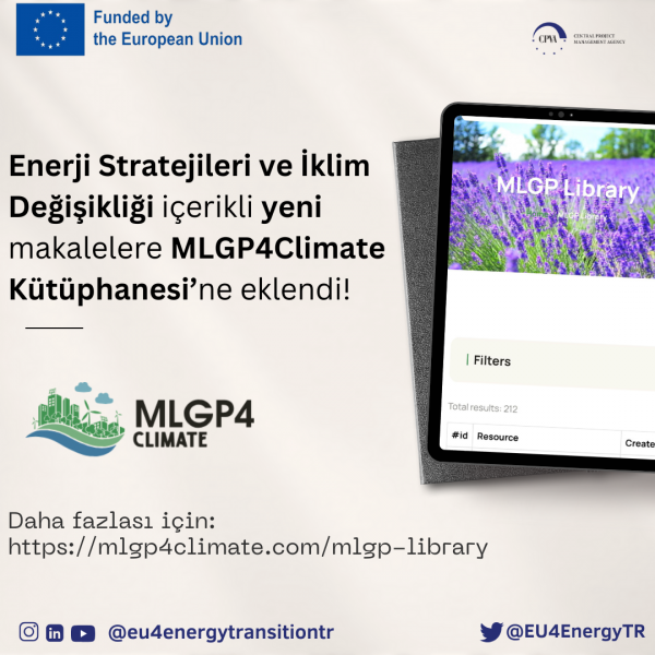 New Articles on Energy Strategies and Climate Change have been Added to the MLGP4Climate Library!